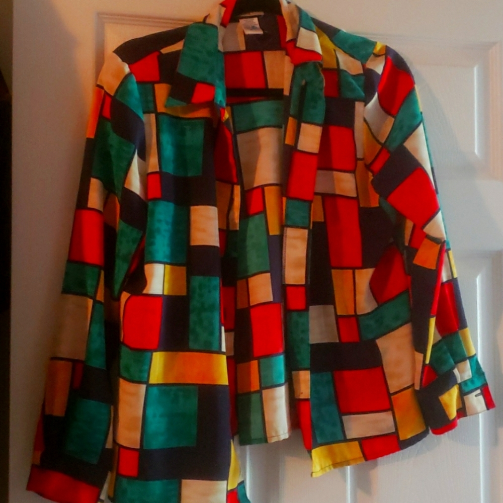 Checkered Vintage Blouse